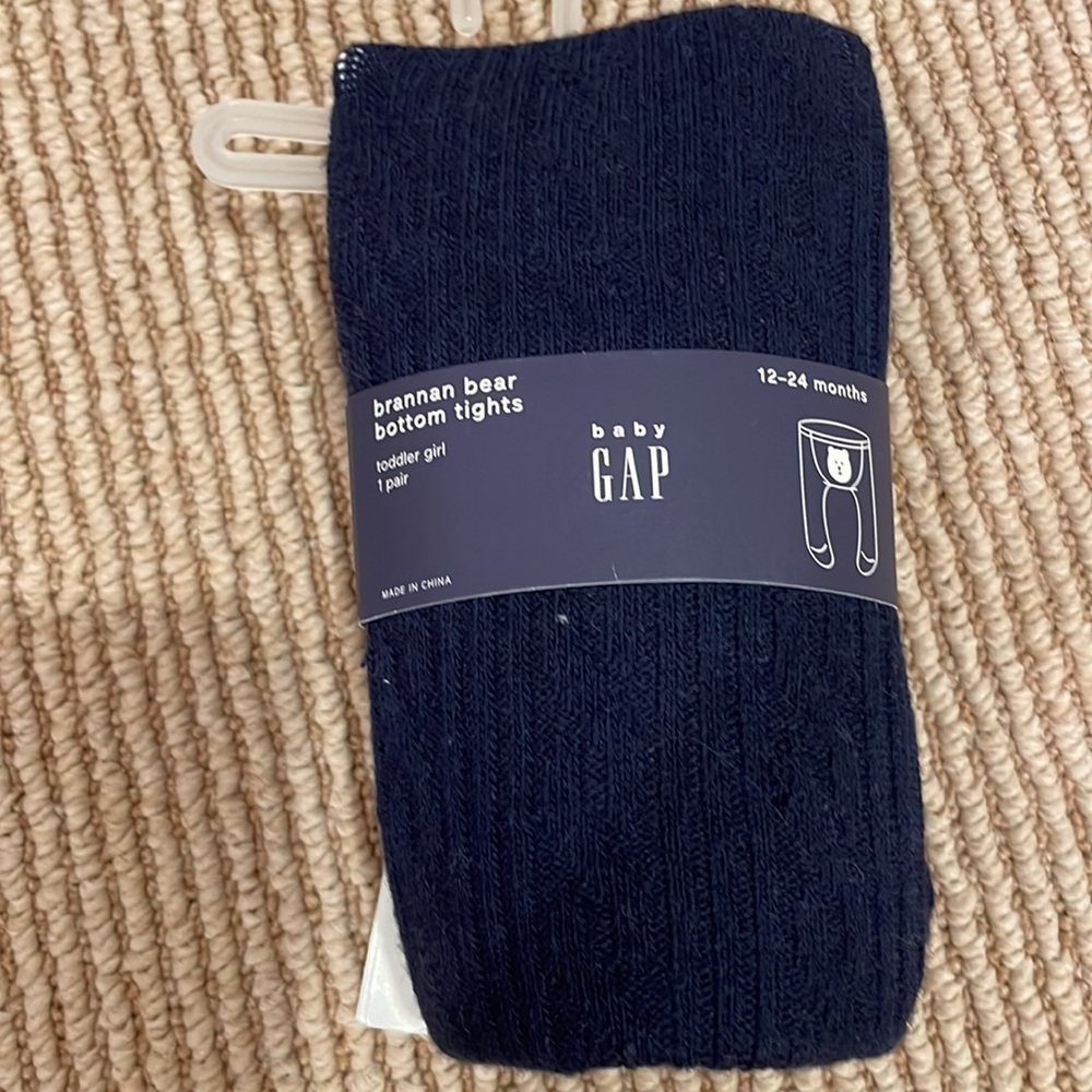 NWT Gap navy tights - size 12-24 months